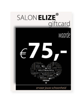 Salon Elize - Giftcard Cadeaubon - €75